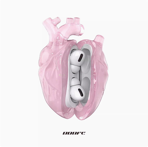AirPods cover with heart design