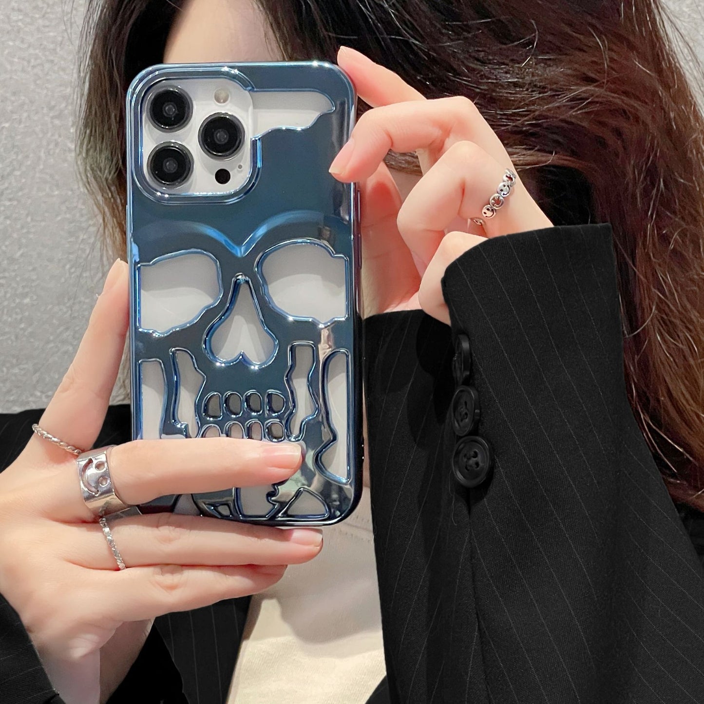 SkullPro – Electroplated TPU Phone Case