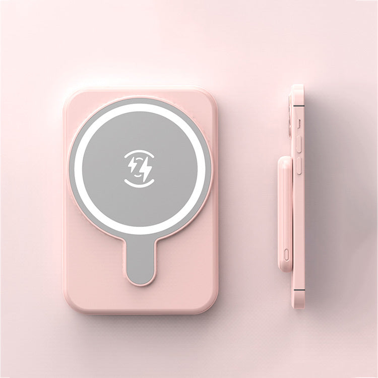 Mini Magnetic Power Bank 5000mAh Wireless Charger