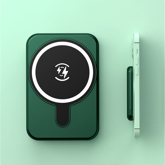 Mini Magnetic Power Bank 5000mAh Wireless Charger
