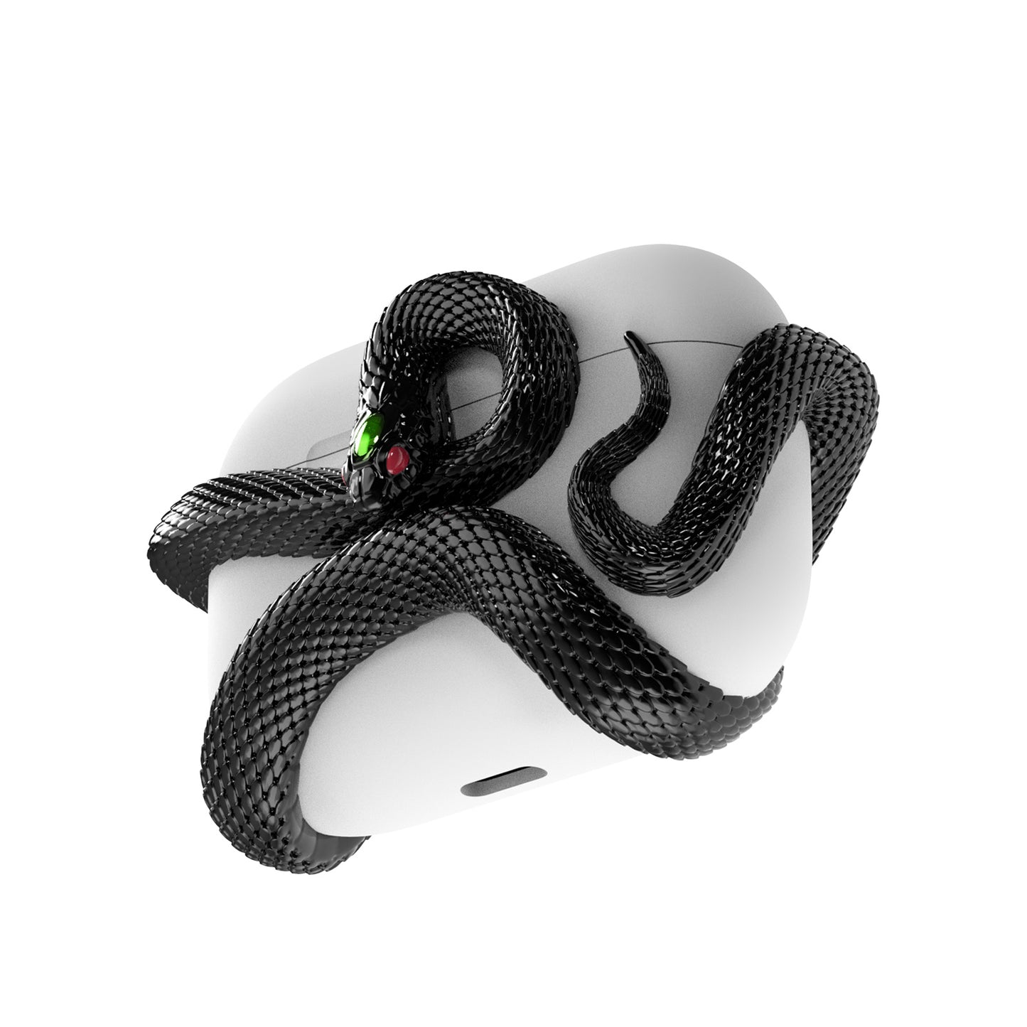 SerpentGuard – Hard Resin Snake Design Case for AirPods Pro/3