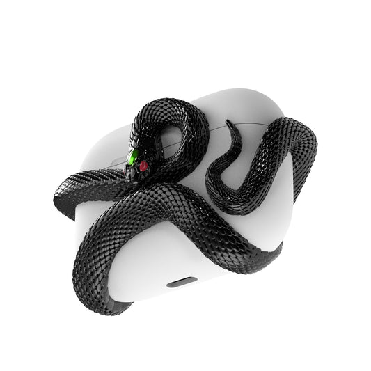 SerpentGuard – Hard Resin Snake Design Case for AirPods Pro/3