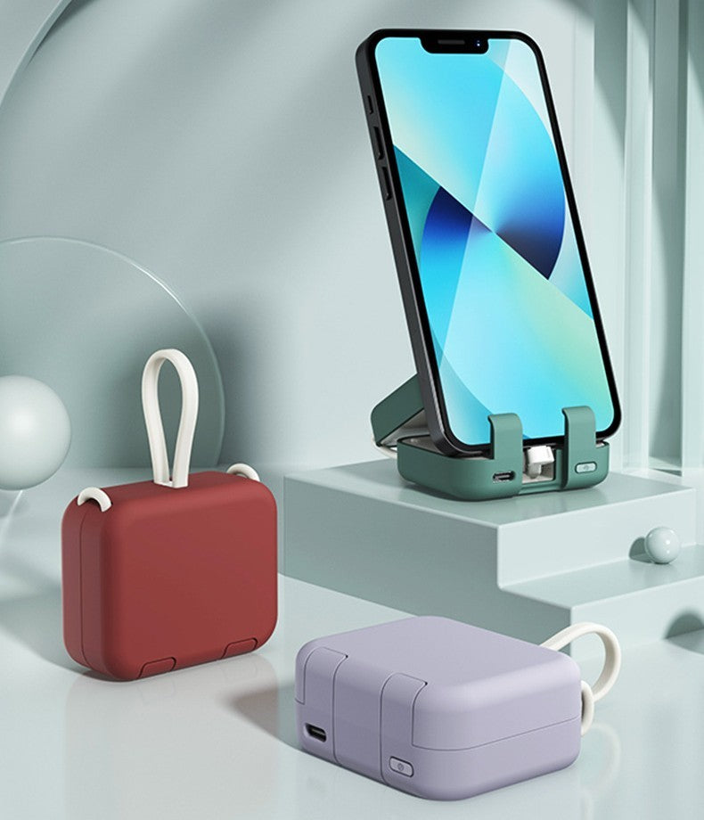 GameDock – Multifunction Power Bank with Stand and Dual Cable