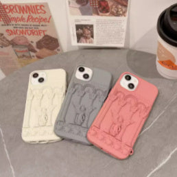 Étheria – 3D Angel Silicone Case (Retro French Aesthetic)