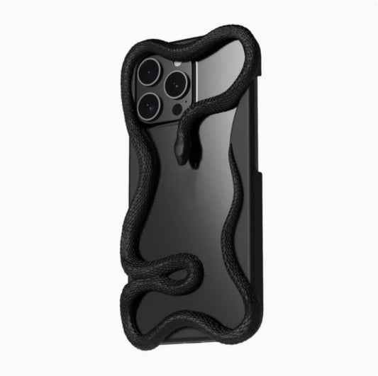 SerpentShell – Artistic Snake Design Resin Phone Case